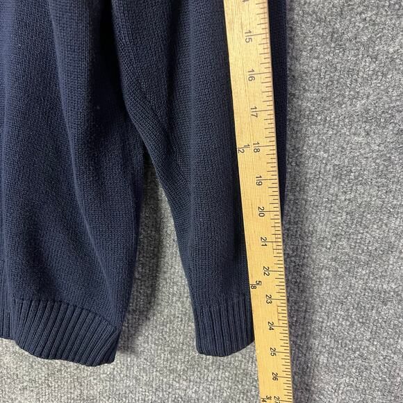 Lacoste Argyle‎ Blue Sweater Knit Full Zip Men's Size 6 - Picture 8 of 12